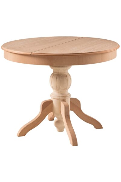 Geppetto Home 100'lük Baba Ayak Cilasız Ahşap Ham Masa