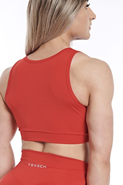 YEXECH Women's Collar Detailed Supported Sports Bra