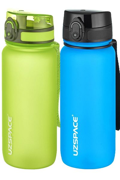 Uzspace 2-Piece Tritan Flask Set 650 Ml 14 Different Color Options Fiftyfifty