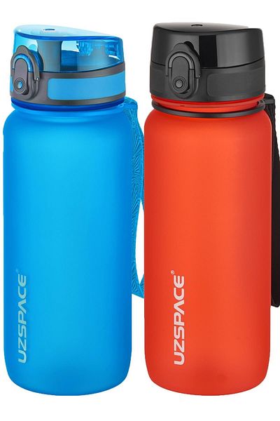 Uzspace 2-Piece Tritan Flask Set 650 Ml 14 Different Color Options Fiftyfifty