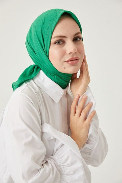 FRESCO SCARFS Γυναικείο μαντήλι Hijab Bamboo Kraş*benetton Green