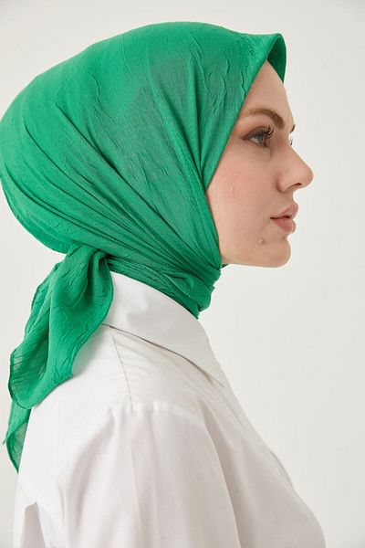 FRESCO SCARFS Γυναικείο μαντήλι Hijab Bamboo Kraş*benetton Green