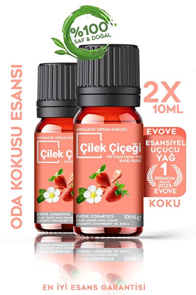 Evove Cosmetics Esansiyel Yağ 2x10ml %100 Saf & Doğal Ortam Oda Kokusu Uçucu ...