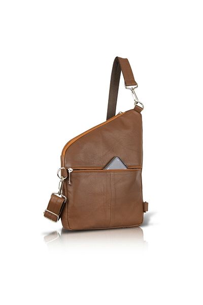 fubileather Τσάντα στήθους Bodybag από γνήσιο δέρμα Messenger