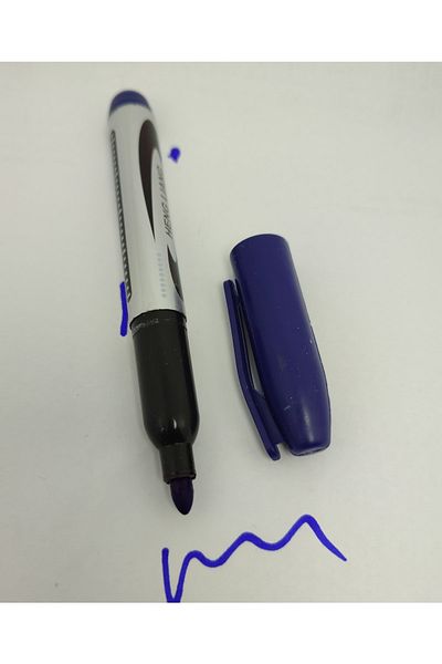 gördur (12 Pieces) Blue Color Parcel Pen Non-Erasable Pen