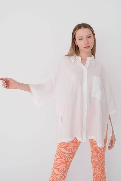 Addax Shirt - Ecru - Regular fit
