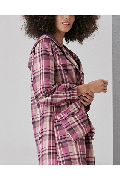 MODAMETRE Γυναικείο αδιάβροχο μπουφάν αδιάβροχο με κουκούλα με κορδόνι μέσης Fusya