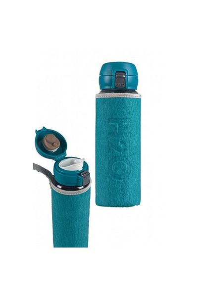 Miniso Glass Water Bottle with Case 500ml