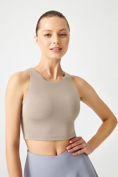 Los Ojos Mink Halter Deckline Tričko Tričko