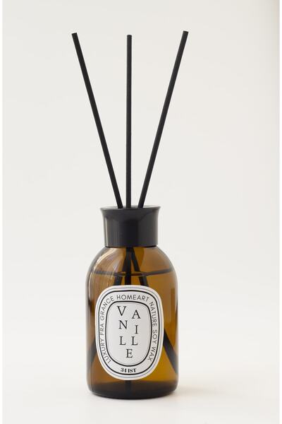 homeartplus Vanilya 100 Ml Bambu Çubuk Amber Şişe Oda Kokusu
