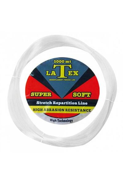 Latex Çile Misina 1000m Beyaz Super Soft Monofilament