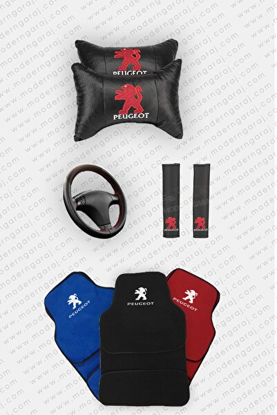 Modern Garaj حصيرة شعار Moderngaraj Peugeot، وسادة، مجموعة غطاء عجلة القيادة ...