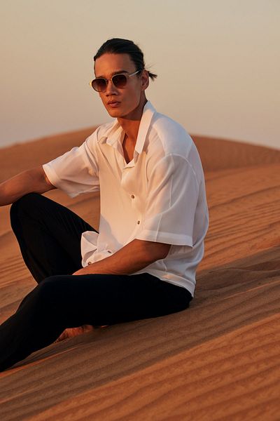 Dear Deer White Oversize Shirt