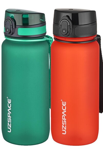 Uzspace طقم قارورة تريتان مكون من قطعتين سعة 650 مل