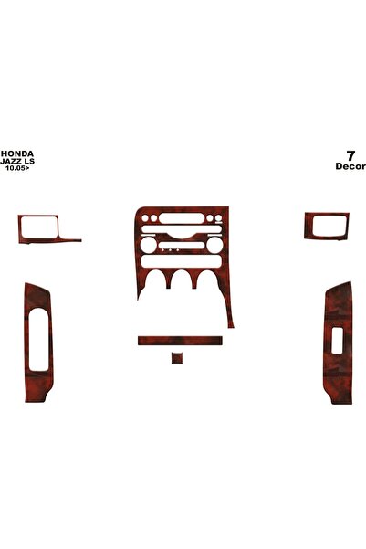 meriç cockpit design ميريتش ®   هوندا جاز تنجيد صندوق اليد الأمامي ماهوجني 7 ...