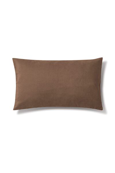 Demor Home Soft Series Çikolata Kahvesi Rengi Kırlent, Yastık Kılıfı