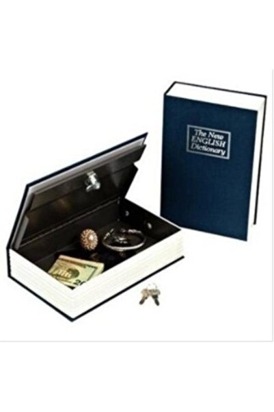 Tina Kitap Görünümlü Gizli Kasa Lacivert