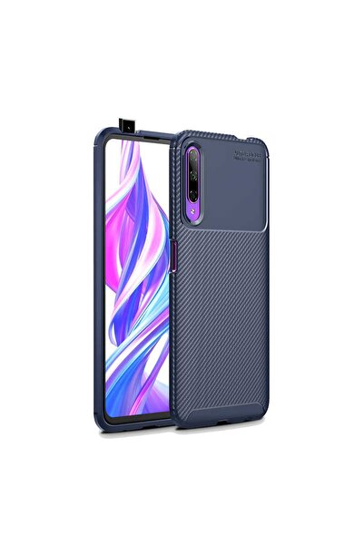 ZM STORE Huawei P Smart Pro 2019 Kılıf Karbon Tasarımlı Harika Kesim Negro Kapak