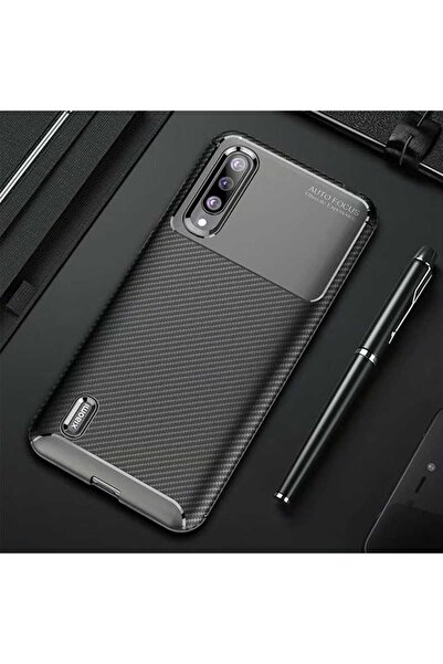 ZM STORE Xiaomi Mi 9 Lite Kılıf Karbon Tasarımlı Harika Kesim Negro Kapak