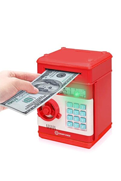 DEMPOWER Dp-95 Şifreli Elektronik Kumbara Kırmızı
