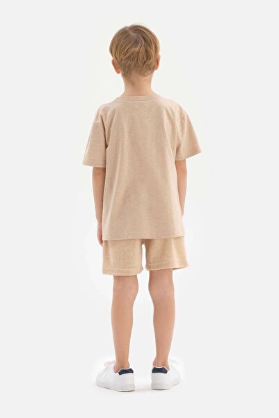 Dagi Kahverengi Doğal Renkli Yerel Tohum Pamuk Unısex Tişört