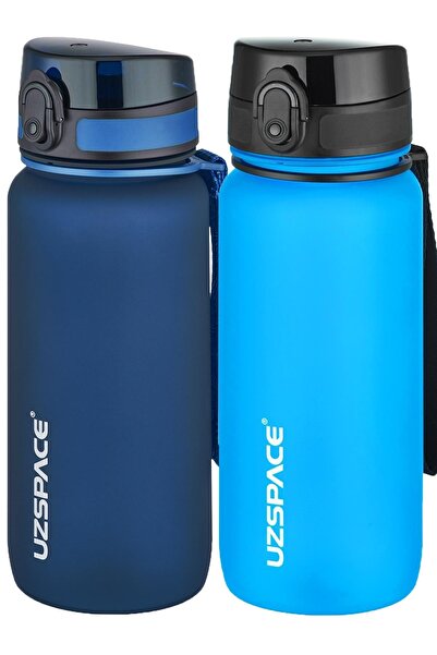Uzspace 650 Ml 2-Piece Tritan Flask Set in 14 Different Color Options - Fifty...