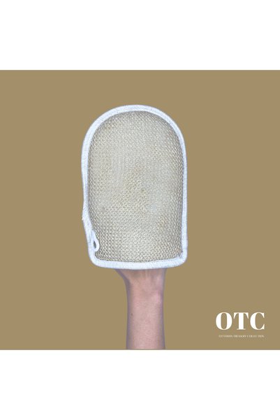 ottomancollection قفازات من ألياف اليقطين، منشفة للجسم من ألياف اليقطين