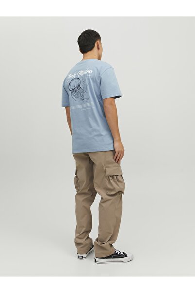 Jack & Jones Μπλουζάκι με στάμπα στο στήθος και την πλάτη