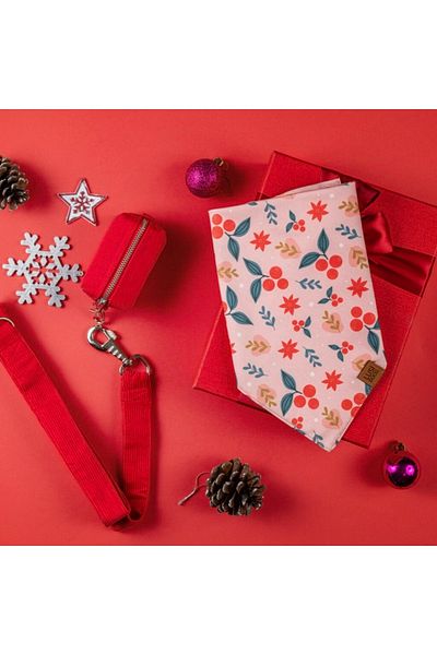 Lusi Doog New Year's Themed Dog Bandana - New Year's Scarf New Year's Dog Bandana