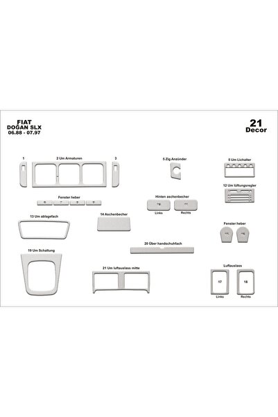 meriç cockpit design ميريتش ®   فيات دوغان Slx توربيدو امامي مطلي الومنيوم 21...