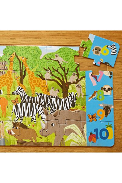 Genel Markalar African Savanna - 36 Parça Xxl Dev Puzzle, Gözlem Ve Sayma Oyunu & Posteri