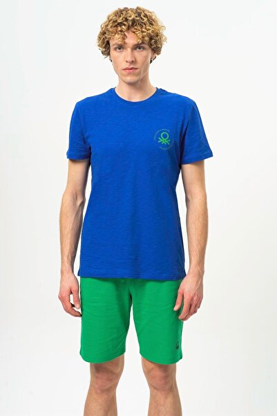 United Colors of Benetton Ανδρικό μπλουζάκι Benetton Bnt-m099-r-23y