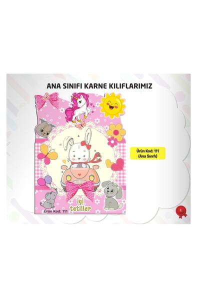 Ata Yayıncılık Karne Kabı Kılıfı (okul Öncesi - Kız) (Gelişim Dosyasına Uygun...