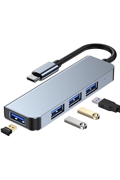 Fogy Macbook 13.3' Pro 2022 M2 Usb Çoklayıcı 4 In 1 & Şarj Kablo Adaptör Type...