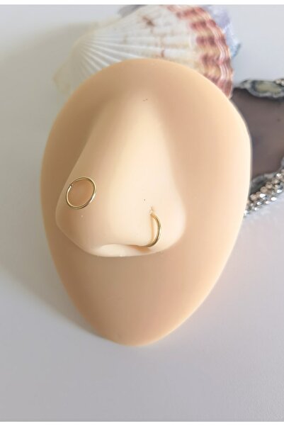 Bylin %100 316 L Cerrahi Çelik Halka Hızma, Piercing / Halka Çapı 6 Mm/halka Kalınlığı 0,8 Mm/ 1 Adet