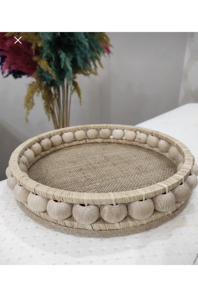 YılÇay (CADOU) Coș decorativ din răchită lucrat manual 23 cm Cutie decorativă Lumânare cu parfum de vanilie