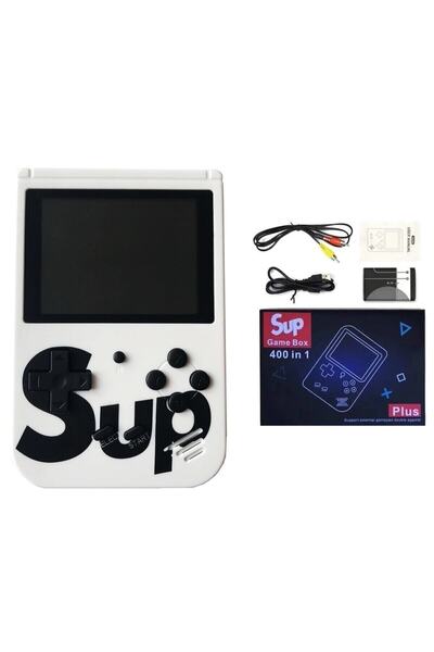 SUP Game Box Video 400 Oyunlu Mario Spıder Man Robocop. Mini Atari Makinası Gameboy Oyun Konsolu