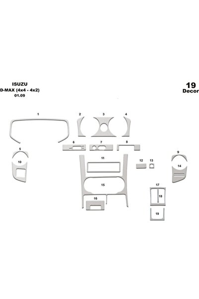 meriç cockpit design ميريتش ®   ايسوزو دي ماكس 4x2-4x4 توربيدو امامي مطلي الو...
