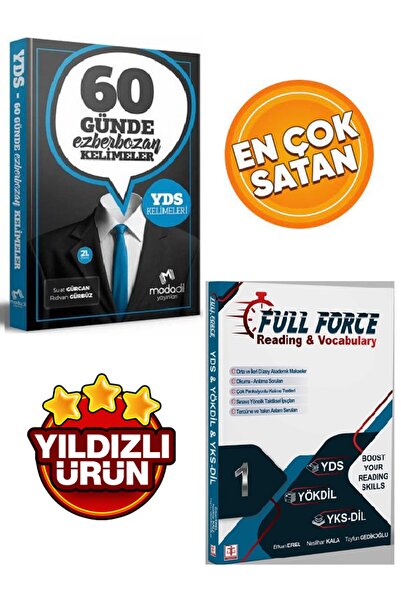 Tercih Kitabevi Modadil 60 Günde Ezberbozan Yds Kelimeleri &full Force Reading&vocabulary 1