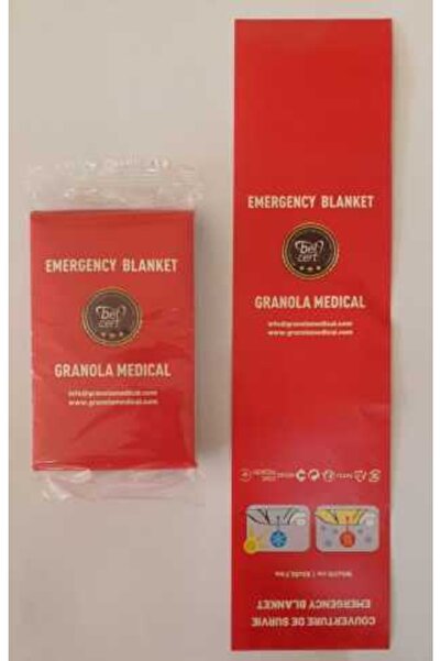 GRANOLA MEDIKAL Acil Durum Ilk Yardım Battaniyesi Deprem Termal Battaniye Sıcak Ve Soğuktan Koruma Su Geçirmez