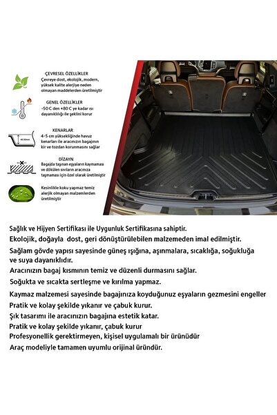 CARMALL Honda Cıvıc 2021- bagaj havuzu siyah