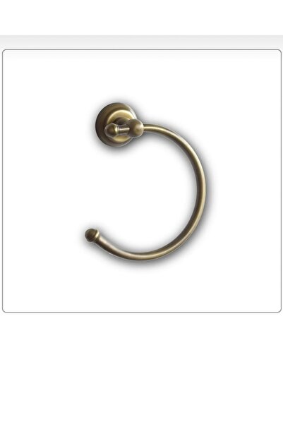 İSAOĞLU YAPI Antik Gold Havluluk Mat Gold Banyo Havluluğu Vintage Tasarım Pir...