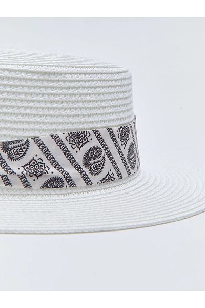 LC Waikiki Γυναικείο ψάθινο καπέλο Fedora