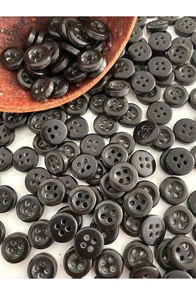 canan dizayn 10 mm Brown Shirt Button(30 Pcs)