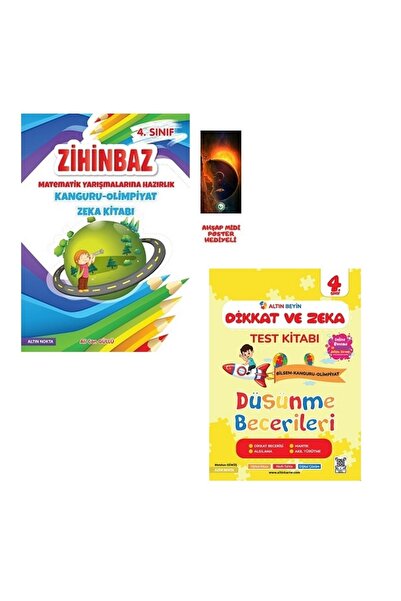 NARTEST Altın Nokta 4 Sınıf Altın Beyin Dikkat Ve Zeka Test Kitabı Zihinbaz K...