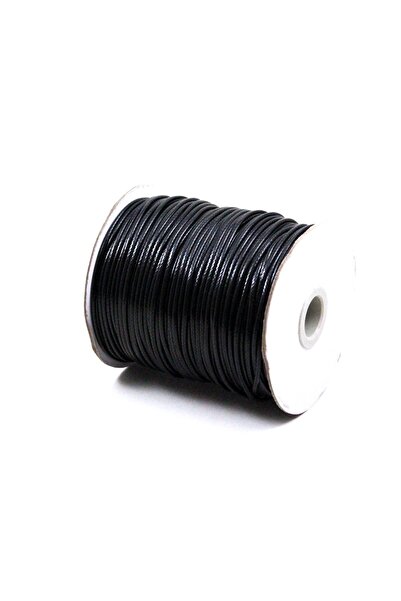 yfhobi 5 Metre - Parlak Siyah Renk Kore Ipi, Kolye, Bileklik, Takı Ipi