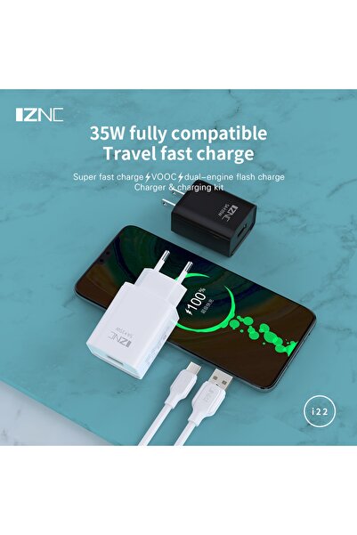 Tiknal Iphone Tüm Serilerle Uyumlu 35w Hızlı Şarj Aleti Orjinal Adaptör Kablo...