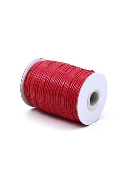 yfhobi 5 Metre - Parlak Kırmızı Renk Kore Ipi, Kolye, Bileklik, Takı Ipi