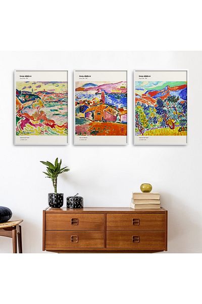 HOMEPACK Σετ ζωγραφικής με κορνίζα 3 τεμαχίων Henri Matisse Classic Works Hpn142