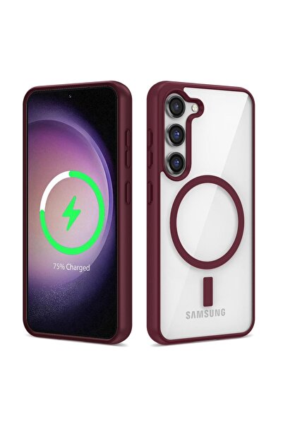 Case 4U Samsung Galaxy S22 Kılıf Kamera Çıkıntılı Magsafe Wireless Şarj Özell...